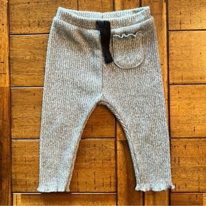 6-9M Zara Baby Girl Gray Leggings Pants Bottoms